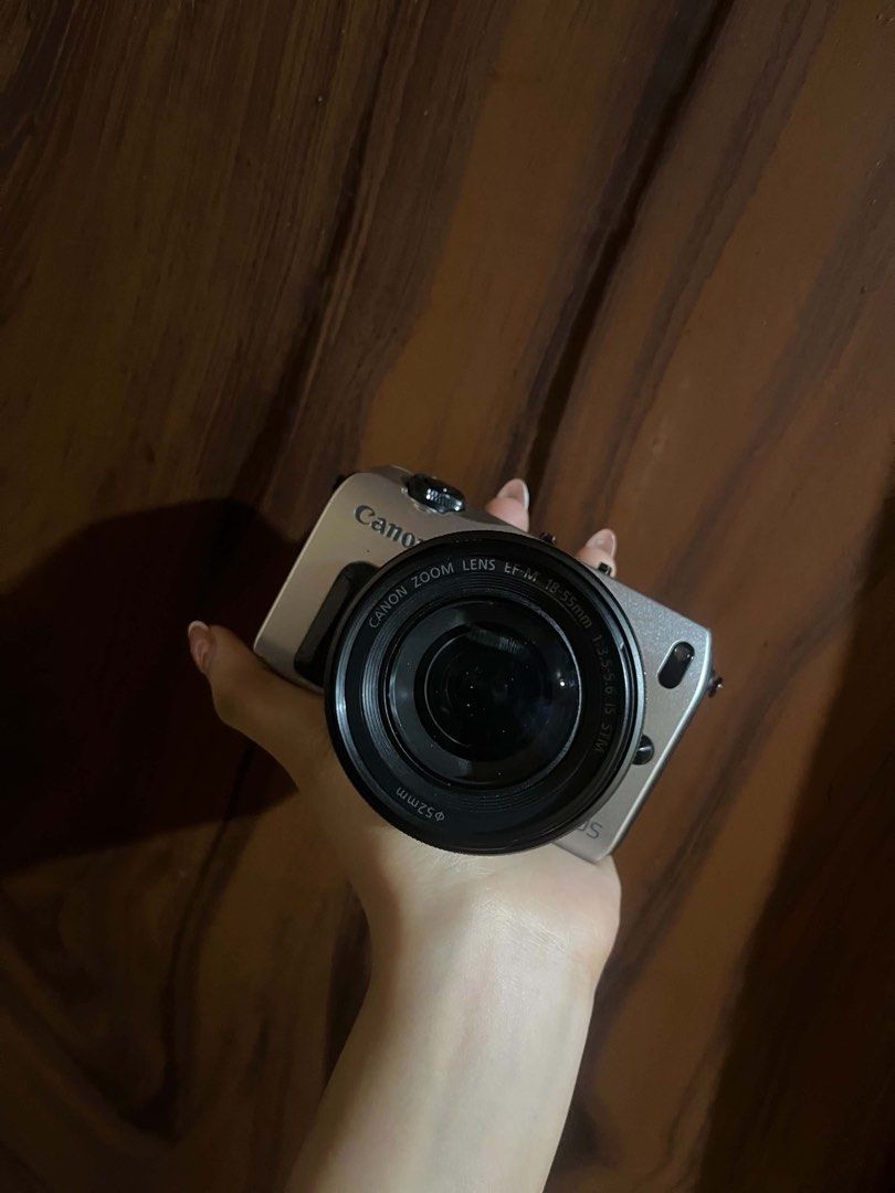 CANON EOS M (Category: Cameras) located in Caloocan City. Submitted by declutter.oli (Listing ID 1468217072, Image 1). Description: Canon EOS M (Pre-loved) #preowned details ♡ no functional issues ♡ body condition: 9.5/10 — looks new! ♡ lcd condition: 10/10 specs ♡ 18 mp ♡ cmos sensor ♡ 1080p full hd at 30fps ♡ 3-inch fixed touchscreen inclusions ♡ unit ♡ sd card ♡ canon box ♡ canon strap ♡ canon cable ♡ canon battery ♡ canon charger ♡ canon lens