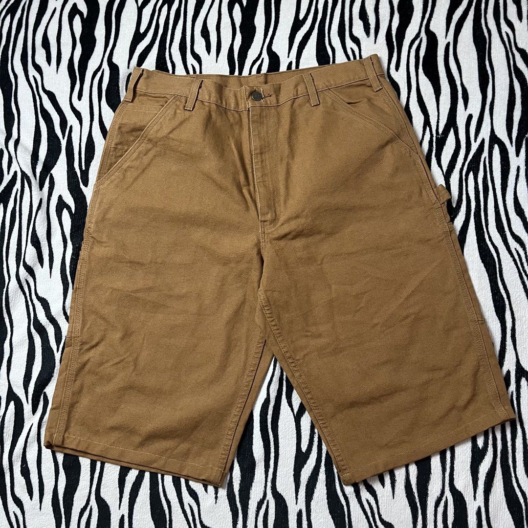 Carhartt carpenter leather patch logo (Category: Shorts) located in Manila. Submitted by royaldripmanila (Listing ID 1468241146, Image 1). Description: W36 L26.5.