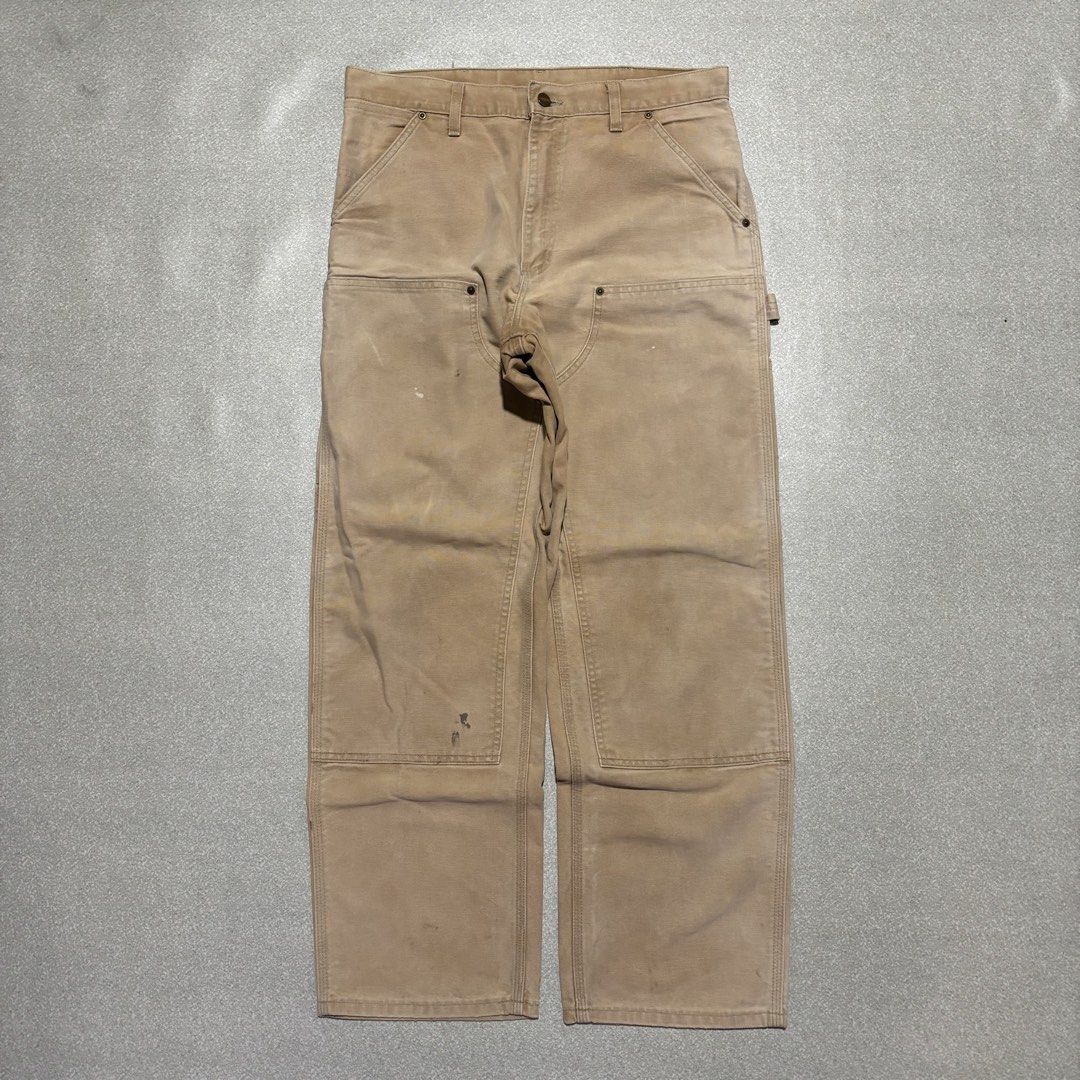 Carhartt Double Knee Work Pants Carhartt Brown (Category: Jeans) located in Cavite. Submitted by thrift_yard_blvd (Listing ID 1468185236, Image 2). Description: Carhartt Double Knee Carpenter Pants Size: 34 on the tag. Waist 34in Length 41in Leg Opening 9in Condition: Lightly used (super crispy). Issue: Minimal workwear stains. Mine: 3500 pesos.