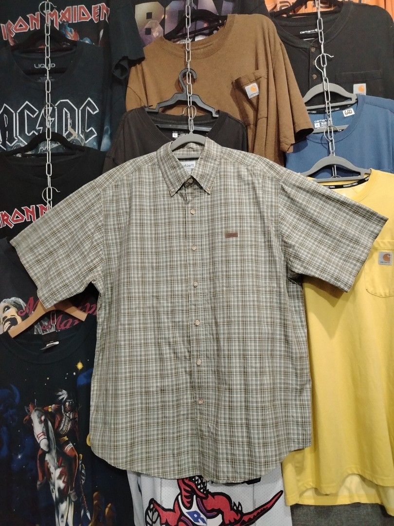 CARHARTT PLAID POLO (Category: Formal Shirts) located in Butuan. Submitted by lovzthriftshop. (Listing ID 1468154833, Image 1). Description: ‼️ CARHARTT PLAID POLO‼️ Size : Large on tag Dimes : 25.5" x 34" 📩📩📩.