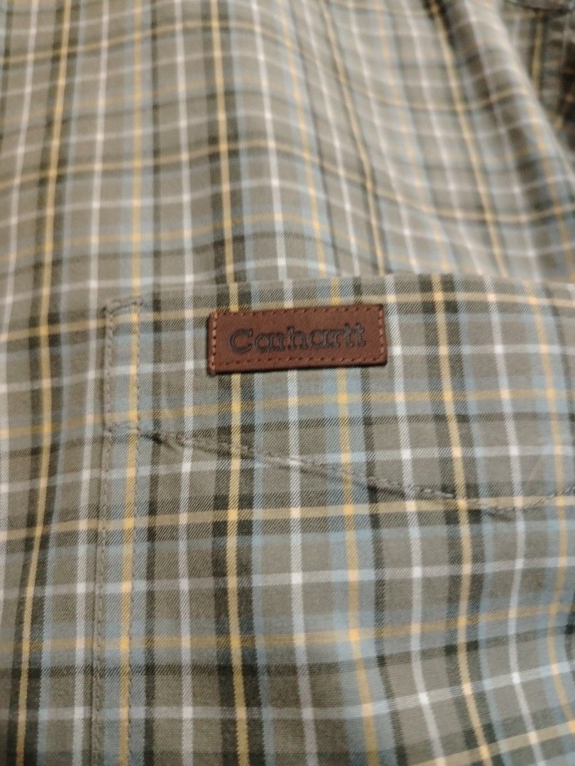 CARHARTT PLAID POLO (Category: Formal Shirts) located in Butuan. Submitted by lovzthriftshop. (Listing ID 1468154833, Image 2). Description: ‼️ CARHARTT PLAID POLO‼️ Size : Large on tag Dimes : 25.5" x 34" 📩📩📩.