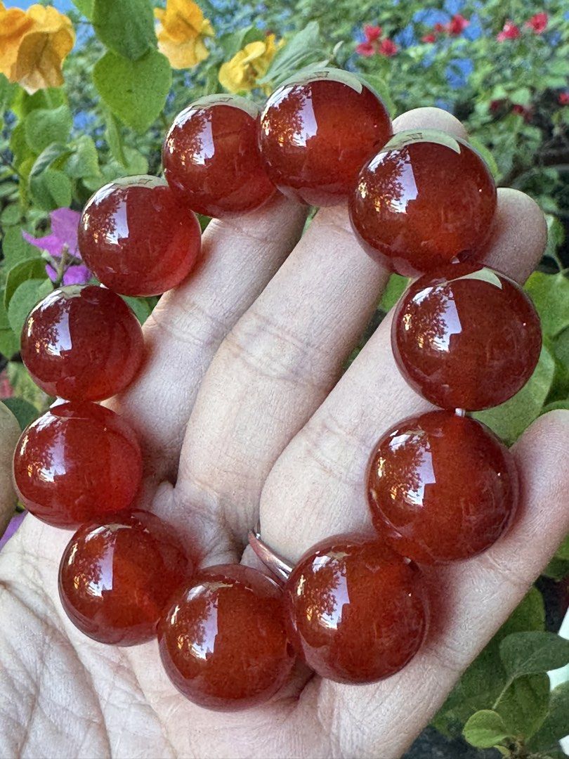 CARNELIAN 2 🍋 M8_CN002 (Category: Precious Stones) located in Bulacan. Submitted by selling_low_by_bella_ben (Listing ID 1468171609, Image 3). Description: CARNELIAN 2 🍋 M8_CN002 🏷️ 1100 each (2pcs avail) 20 mm bead size 16 cm wrist.