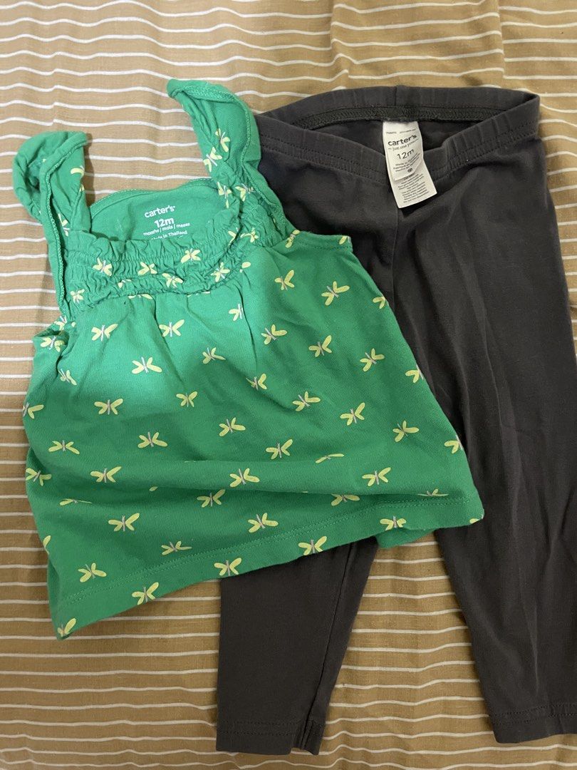 Carters set (12 months) (Category: Babies & Kids Fashion) located in Pasig City. Submitted by haynab_ (Listing ID 1468244331, Image 3). Description: - Shipping fee is shouldered by buyer - No return. No exchange policy. Within MM (shipping via gogoexpress): ₱80 Shipping can also be arranged by buyer .