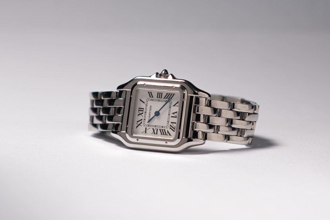 Cartier Panthere 2023 medium (Category: Luxury Watches) located in Manila. Submitted by troy_anthonyy (Listing ID 1468076364, Image 2). Description: CARTIER PANTHERE DE CARTIER – MEDIUM ✨ 2023 Model | Complete Set | ₱310,000 Medium Size: 27mm × 37mm Movement: Quartz Condition: Used, well-maintained Set: Complete Set Warranty: Cartier Warranty valid until 2031 💰 PRICE: ₱295,000 📸 ACTUAL PHOTOS OF THE WATCH what you see is what you get!(Madluck w
