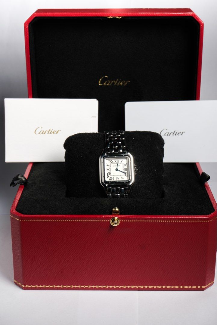 Cartier Panthere 2023 medium (Category: Luxury Watches) located in Manila. Submitted by troy_anthonyy (Listing ID 1468076364, Image 3). Description: CARTIER PANTHERE DE CARTIER – MEDIUM ✨ 2023 Model | Complete Set | ₱310,000 Medium Size: 27mm × 37mm Movement: Quartz Condition: Used, well-maintained Set: Complete Set Warranty: Cartier Warranty valid until 2031 💰 PRICE: ₱295,000 📸 ACTUAL PHOTOS OF THE WATCH what you see is what you get!(Madluck w