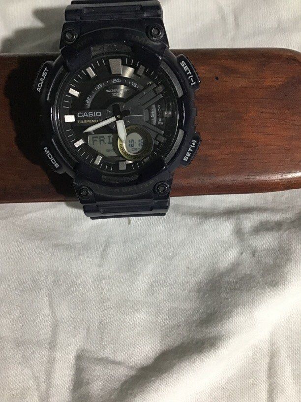 Casio AEQ-110W original (Category: Men's Watches) located in Baguio. Submitted by agozun61 (Listing ID 1468159328, Image 2). Description: Casio AEQ-110W.Casio telememo .30 world time .3alarm and countdown timer..