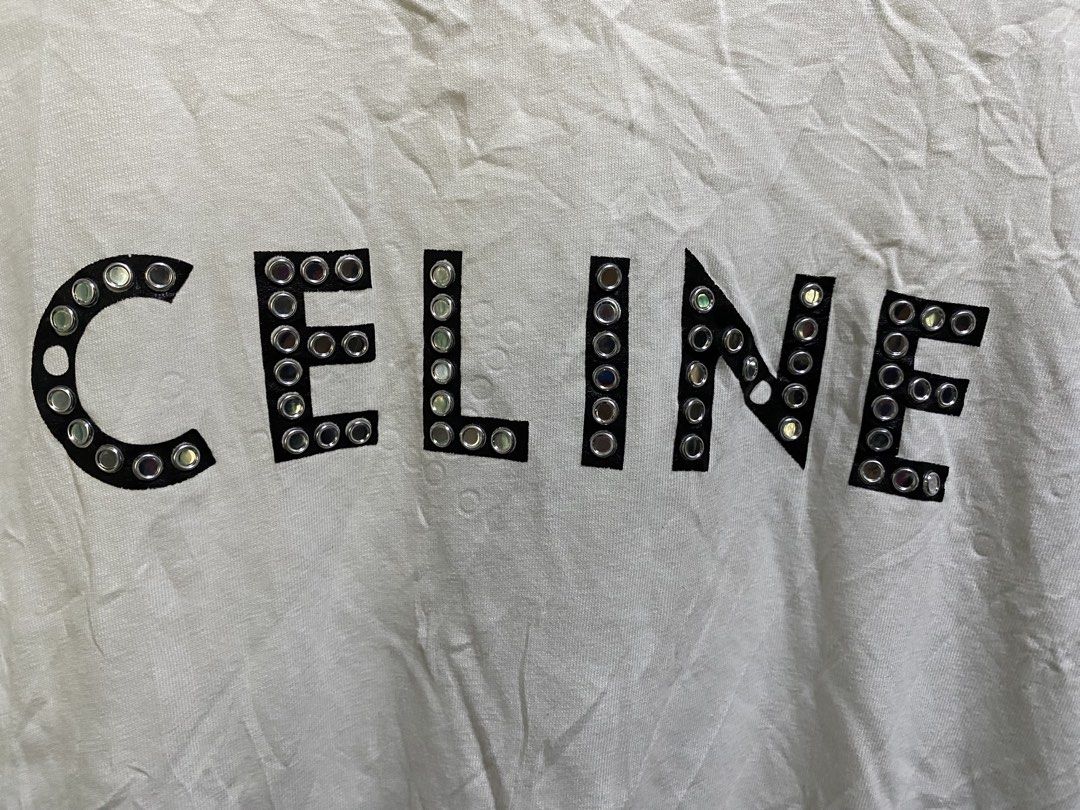 Celine (Category: Blouses) located in Banga. Submitted by thriftingwithher (Listing ID 1468077175, Image 3). Description: 📌 CELINE💎 (SOBRANG GANDA NETO SA PERSONAL❤️‍🔥) ◾DIMES: WIDTH 18 X LENGTH 25✨ ◾COMPLETE TAGS✨ ◾ISSUE: MISSING 2 RHINESTONES✨ ◾COLOR RATE: 9.7/10✨ ◾EXCELLENT CONDITION✅.