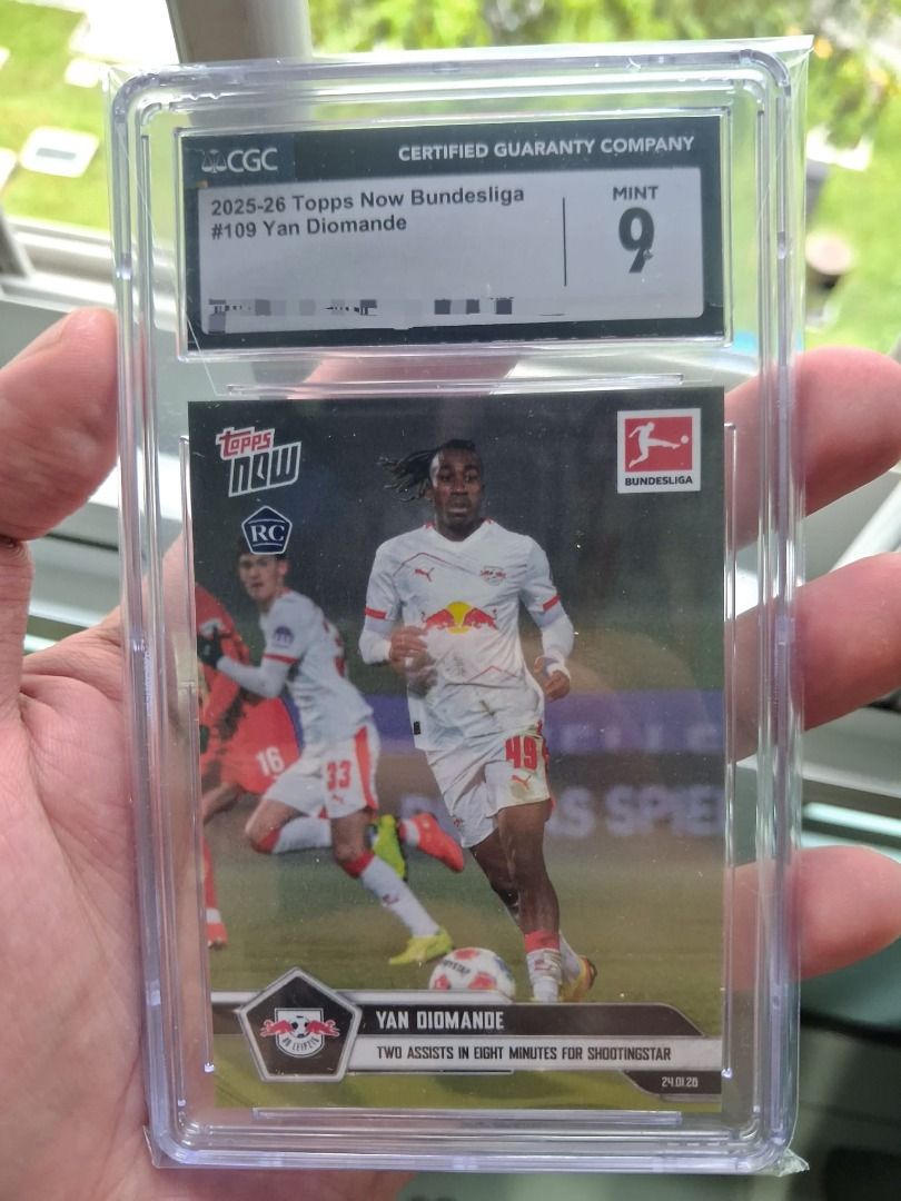 Yan Diomande #109, Toys & Collectibles, Trading Cards, Graded Singles ...