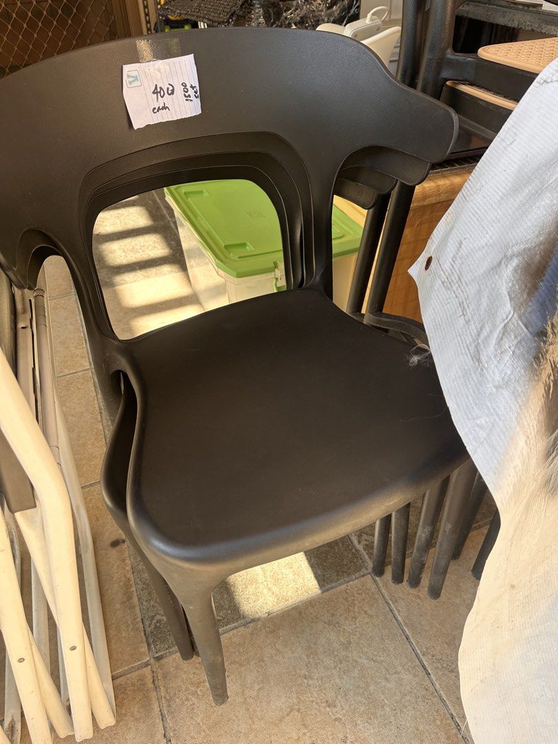 Chairs (Category: Chairs) located in Paranaque City. Submitted by all_about_selling (Listing ID 1468061902, Image 3). Description: Picture 1 7 pcs Ikea Folding chair 300 pcs each Take all 2000 Picture 3 4 pcs black chair 1 pc for 400 Take all 1500 Picture 4 4 pcs Solihiya bar chair 1 pc for 600 Take all 2200 Location: BF Homes Prq Can deliver if take all/per set within BF Homes Prq only .