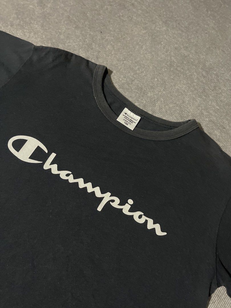 Champion shirt for kids (Category: Babies & Kids Fashion) located in Manila. Submitted by _eahmczz (Listing ID 1468264207, Image 3). Description: Fit to 10-12 yrs old.