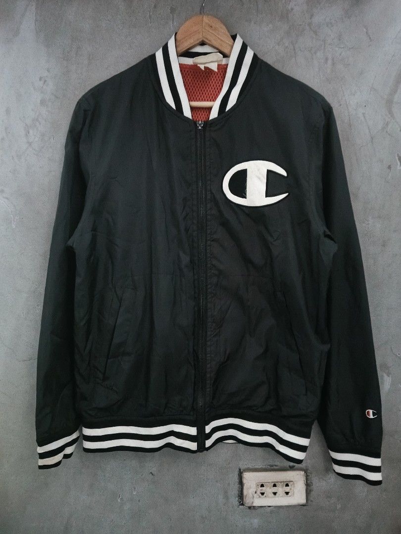 CHAMPION VARSITY JACKET (Category: Coats, Jackets and Outerwear) located in Masbate. Submitted by arielagost83627 (Listing ID 1468131230, Image 1). Description: Color Rate: 9.8/10 Dimes: 21x27 Issue: Zipper Puller But Zipper Is Working Excellent Condition.