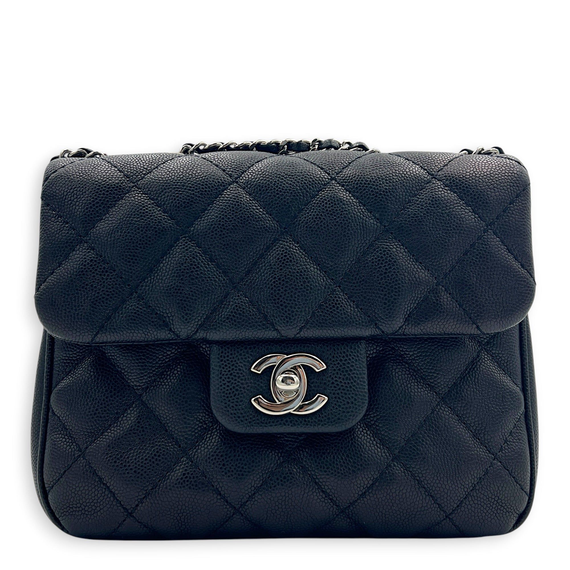 Chanel Urban Companion Shoulder Bag Black in Caviar Leather, Silver ...