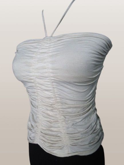 CHOCOLATE ENDLESS WHITE HALTER TOP (Category: Blouses) located in Marikina City. Submitted by minimalistmanila (Listing ID 1468144836, Image 2). Description: Imported Chocolate Endless white halter top from USA. Fits S/M. Never used and might require a wash as kept in storage. Worth P2,900 if converted. Order now! .
