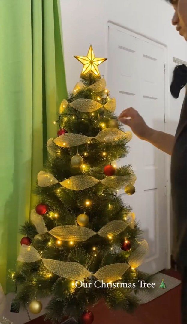 Christmas Tree (Category: Other Home Decor) located in Quezon City. Submitted by lhemdawn07 (Listing ID 1468135855, Image 1). Description: ▫️Used once only ▫️Height: 5 ft tall ▫️Still in a very good condition Rfs: di kasya sa nilapatan na namin need to let go :)).