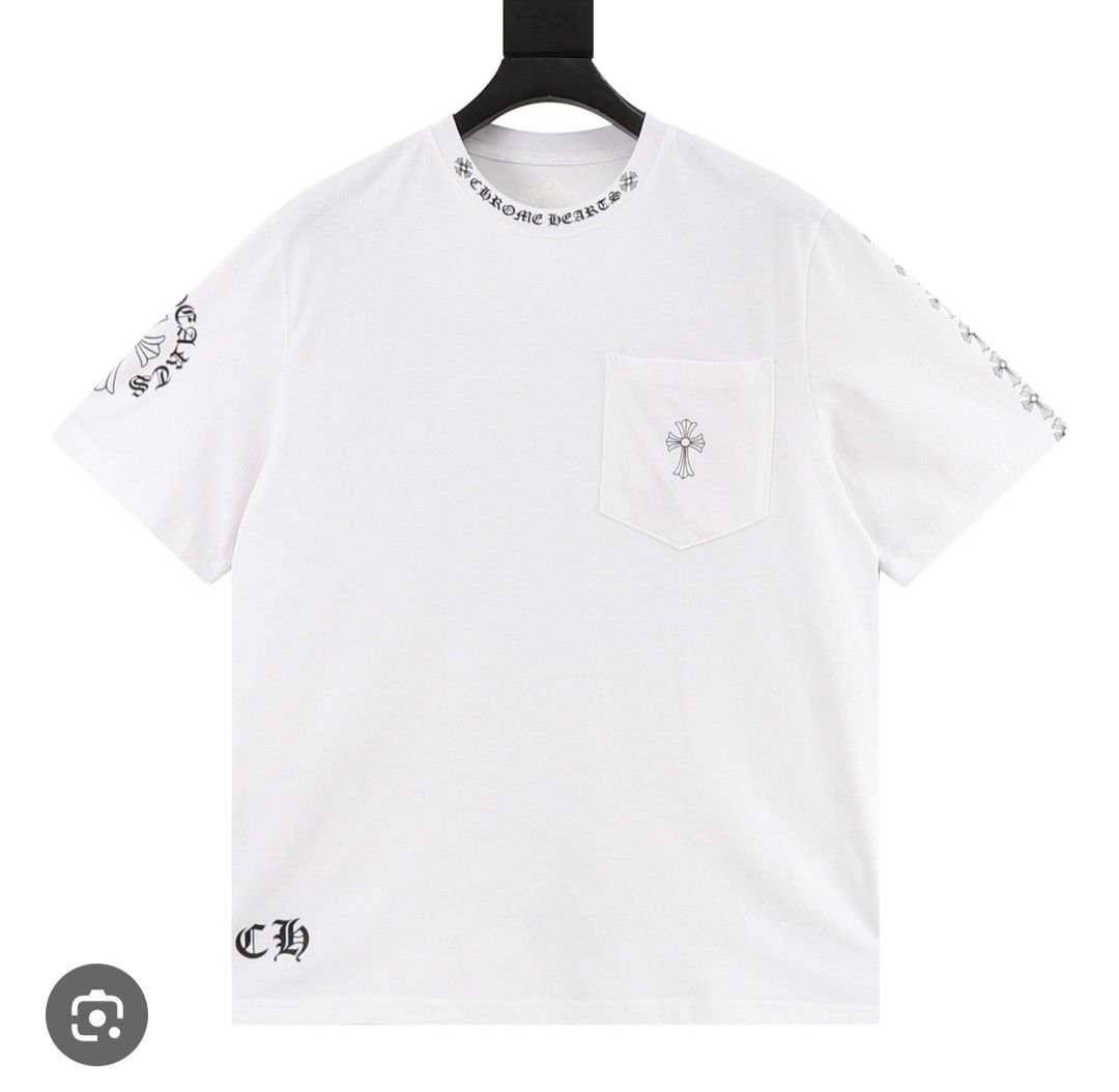 CHROME HEARTS (Category: Tshirts & Polo Shirts ) located in Manila. Submitted by fhilbelensoncuenco09 (Listing ID 1468073594, Image 1). Description: CHROME HEARTS- ( M on tag ) Width: 19.5 Length: 25 Condition: Excellent Color Rate: 9.8/10 Issue: (Colors may vary due to lighting) Mine: 650 (automatically yours, add shipping fee if outside Surallah).