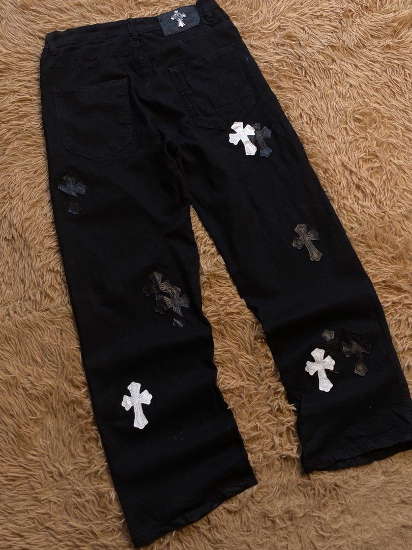 Chrome hearts pants (Category: Jeans) located in Mangaldan. Submitted by raversantos (Listing ID 1468246099, Image 3). Description: W-32 L-39 Hem-9 Need wash No issue Color rate 10/10 Excellent condition .