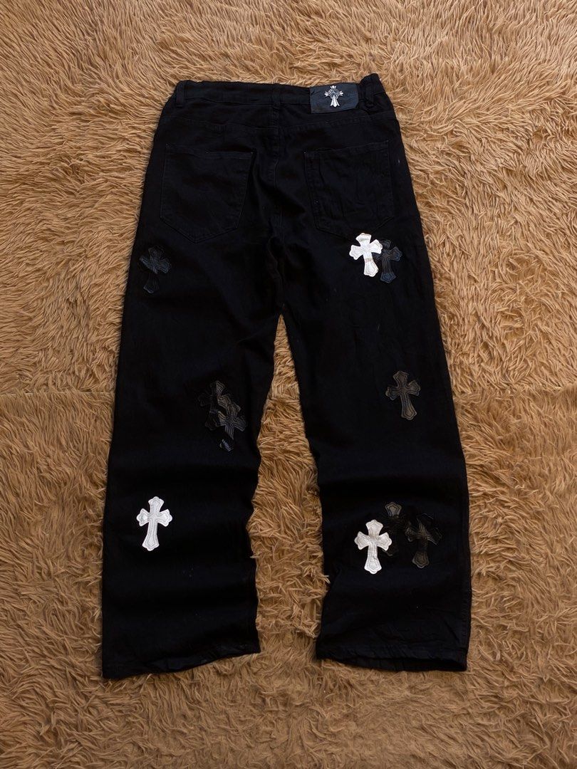 Chrome hearts pants (Category: Jeans) located in Mangaldan. Submitted by raversantos (Listing ID 1468246099, Image 2). Description: W-32 L-39 Hem-9 Need wash No issue Color rate 10/10 Excellent condition .