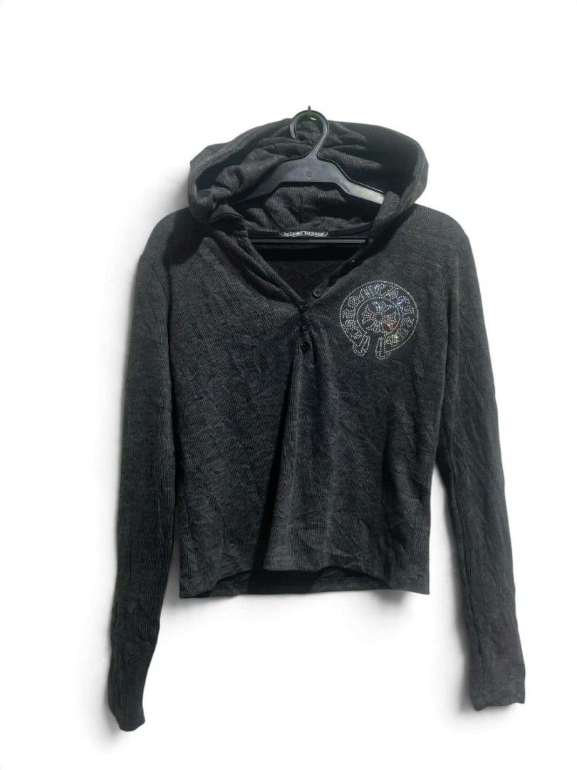 Chrome hearts Swarovski sweater (Category: Coats, Jackets and Outerwear) located in Vinzons. Submitted by kspabico07187 (Listing ID 1468215434, Image 1). Description: Excellent condition No issue L-19.5 W-17.5.