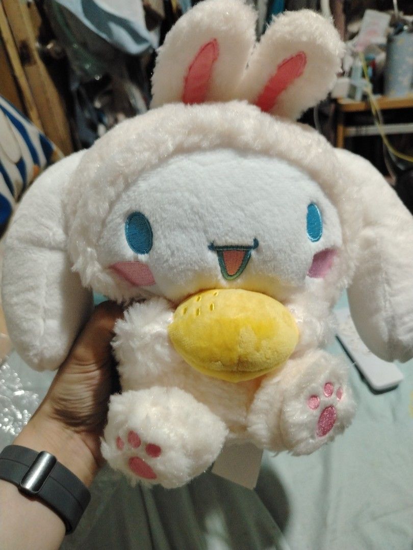 Cinnamoroll Bunny with lemon (Category: Plushies & Soft Toys) located in Manila. Submitted by joycechua439850 (Listing ID 1468099894, Image 1). Description: -Miniso Version of Sanrio plushies -Light yellow bunny suit with lemon .