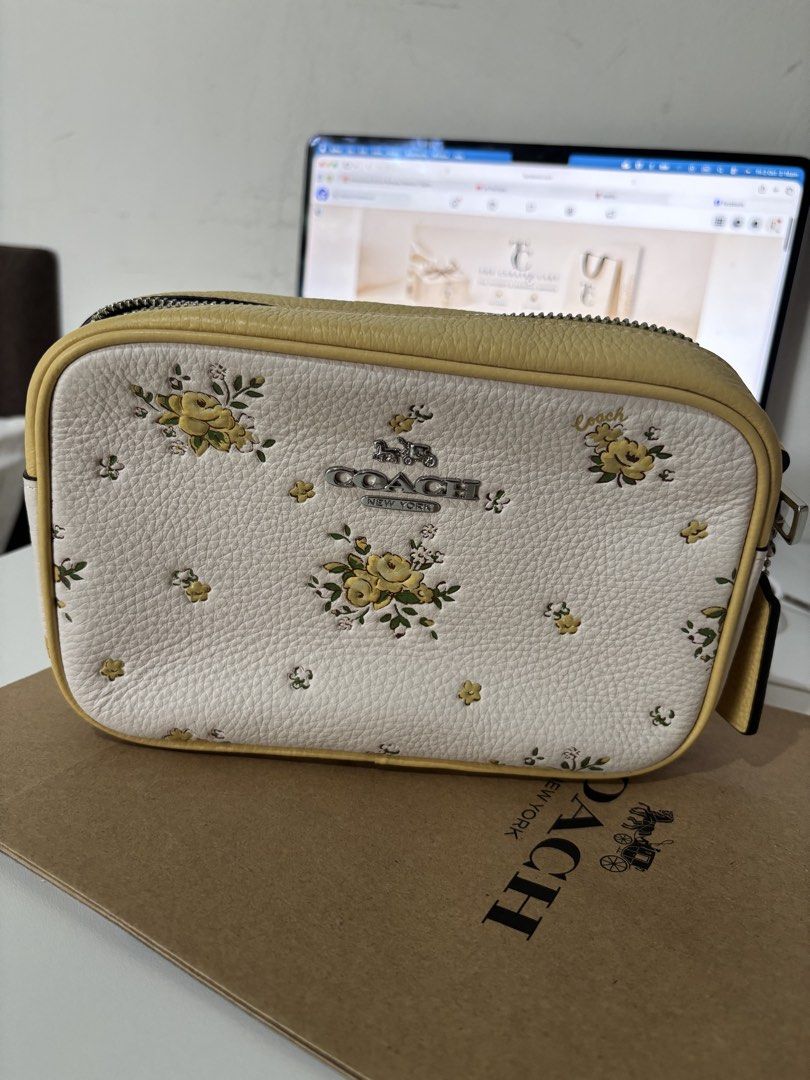 COACH Mini Jamie Camera Bag Yellow Flowers (Category: Cross-body Bags) located in Baguio. Submitted by thecuratedcartbymj (Listing ID 1468246874, Image 2). Description: .