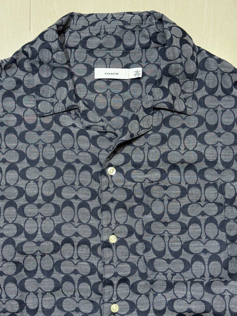 Coach monogram polo (Category: Tshirts & Polo Shirts ) located in Quezon City. Submitted by dailyfits08 (Listing ID 1468105949, Image 2). Description: Coach polo Size large 24.5x27.5 Excellent.
