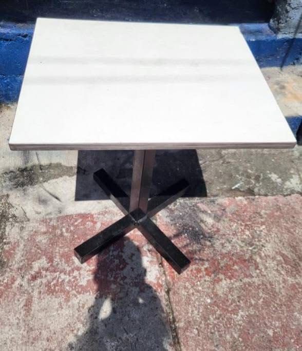 Coffee table (Category: Other Home Furniture) located in Manila. Submitted by inaahc (Listing ID 1468088057, Image 3). Description: Our coffee table sa shop Commercial and heavy duty Metal like stainless stell in body With laminated wooden table. Gamit sa mini cafe NAMIN 2yo some chip and dent as shown In the photo selling for cheaper price GRAB NU NA. Pm lang. .