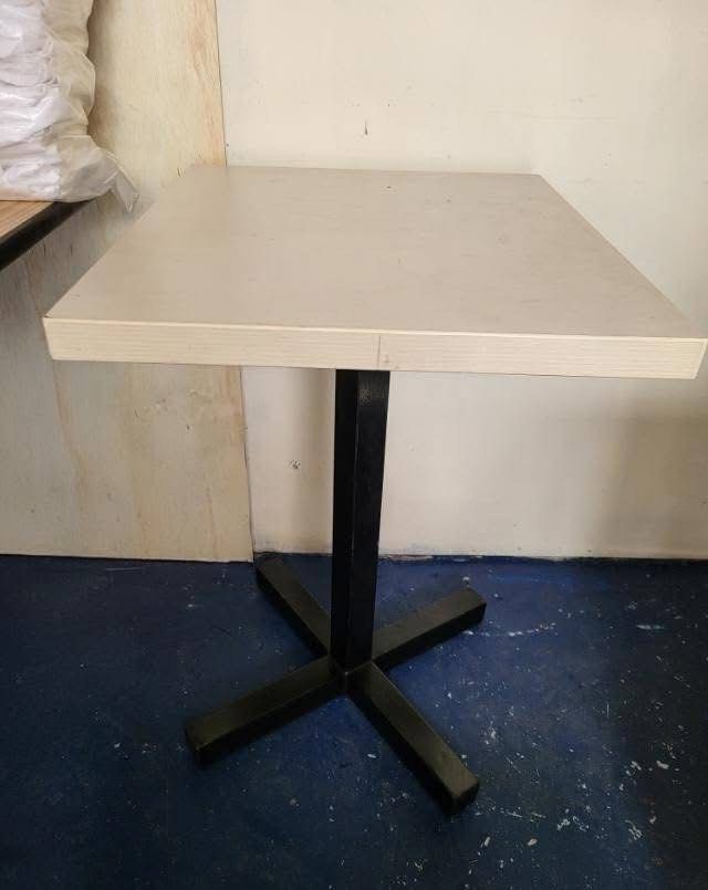 Coffee table (Category: Other Home Furniture) located in Manila. Submitted by inaahc (Listing ID 1468088057, Image 2). Description: Our coffee table sa shop Commercial and heavy duty Metal like stainless stell in body With laminated wooden table. Gamit sa mini cafe NAMIN 2yo some chip and dent as shown In the photo selling for cheaper price GRAB NU NA. Pm lang. .
