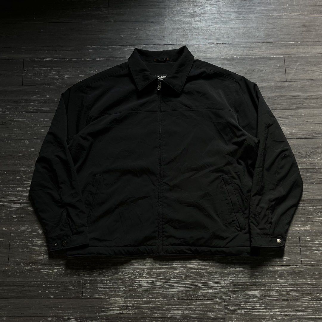 Columbia Bomber Jacket Black XL (Category: Coats, Jackets and Outerwear) located in Baao. Submitted by lythrift2005935 (Listing ID 1468072966, Image 1). Description: Columbia Bomber Jacket Black XL 27.5 Width x 28 Length Excellent - No issue - 10/10 Color rate Mine ₱1500 + sf.