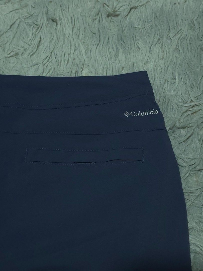 Columbia Navy Blue Athletic Drawstring Shorts (Category: Shorts) located in Abulug. Submitted by humanwhosellthings (Listing ID 1468179846, Image 3). Description: COLUMBIA Hiking Short ✅Excellent Condition ✅Issue: none ▫️Waist Size: 36 ▫️Length: 21.5 - Waist: Adjustable drawstring with metal eyelets - Pockets: Back welt pocket with Columbia logo branding - Material: Lightweight fabric - Condition: Clean and well-maintained - Best for: Outdoor act