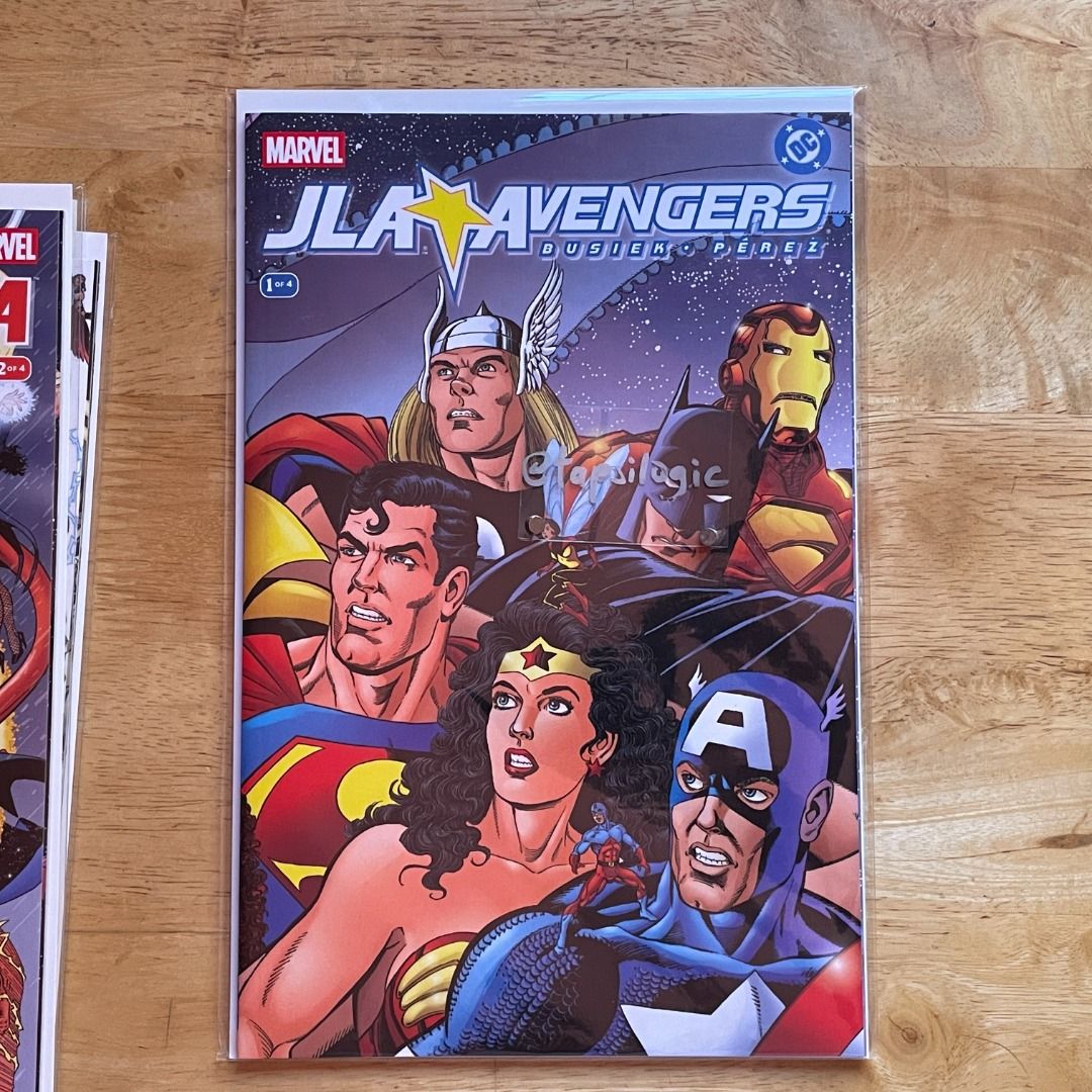 COMPLETE SET: JLA / AVENGERS #1 TO 4 FACSIMILE EDITION (Category: Comics & Manga) located in Imus. Submitted by tapsilogic (Listing ID 1468070424, Image 2). Description: *** Apparently, Carousell tags sellers as "not responsive" when they don't pay to boost their listings. Rest assured that I do respond to all inquiries within the day *** "Is this available?" and many other questions answered in the FAQs —> https://bit.ly/3nCtiXr COMPLETE SET: JL