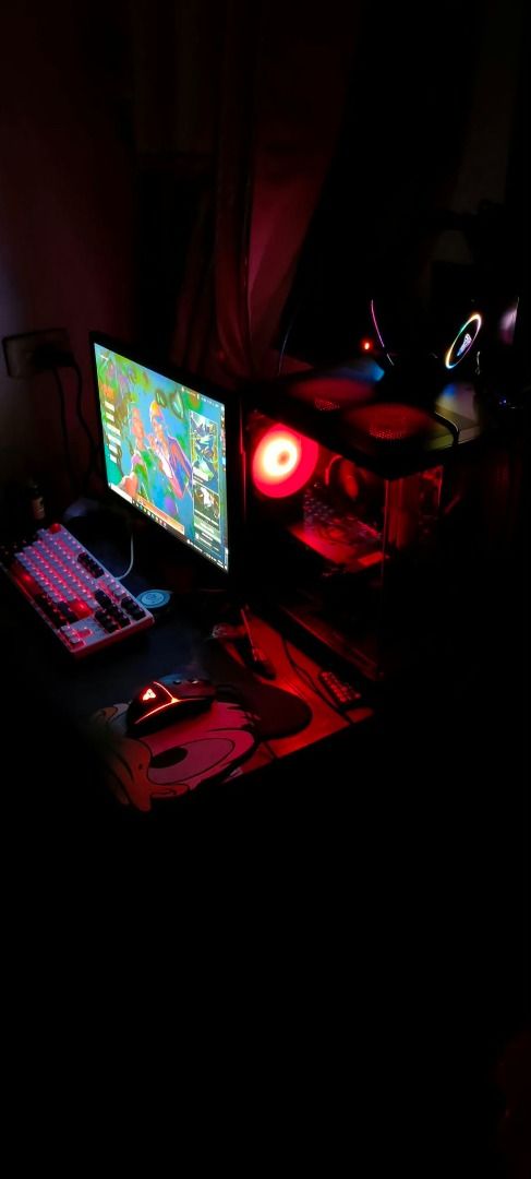GAMING COMPUTER (SET) (Category: Desktops) located in Caloocan City. Submitted by ivanfactor (Listing ID 1468256198, Image 3). Description: Processor: RYZEN 5 5600 6 CORE 12 THREADS Motherboard: MSI B550M PRO VDH WIFI Graphics Card: RX6600 8GB GEER6 Memory: 16GB RAM DDR4 2X8 W/HEATSINK Storage 1 SSD: 512GB NVME STORAGE Storage 2 HDD: FOR UPGRADE Chassis/Case: CUVE CASE GLASS W/ LCD DIGITAL Power Supply: CORSAIR CX550WATTS 80+ BRONZE FREE: TAMAGO 