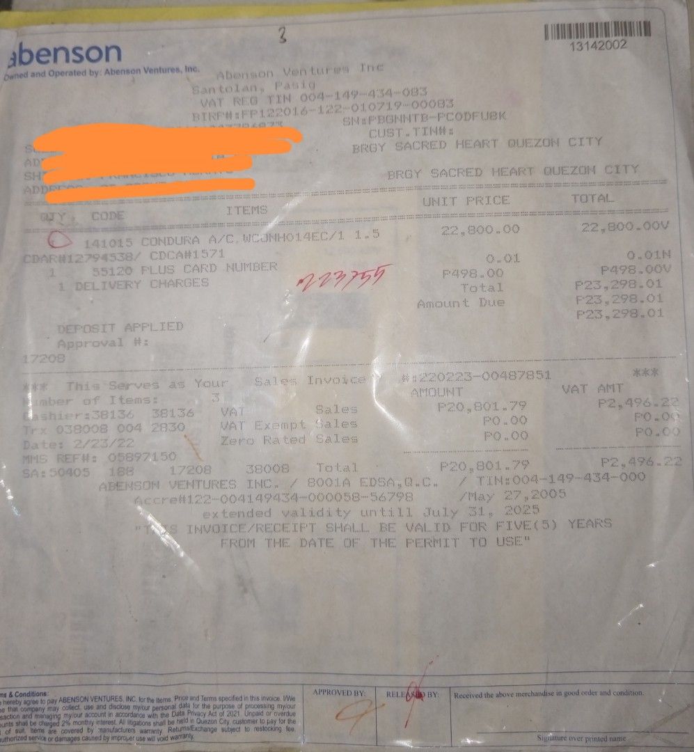CONDURA WINDOW TYPE AIRCON 1.5HP (RUSH) FIXED PRICE (Category: Engine and Aircon Parts and Accessories) located in Quezon City. Submitted by kuuselasy53849 (Listing ID 1463829371, Image 2). Description: FIXED PRICE P23,200 SRP PRICE i dont accept lowballers! PICK UP AT TOMAS MORATO NEED TWO PEOPLE PARA MAG TANGGAL AT MAG BUHAT PABABA PUNAS PUNAS LANG PO YAN AT MAG MUMUKHANG BAGO.