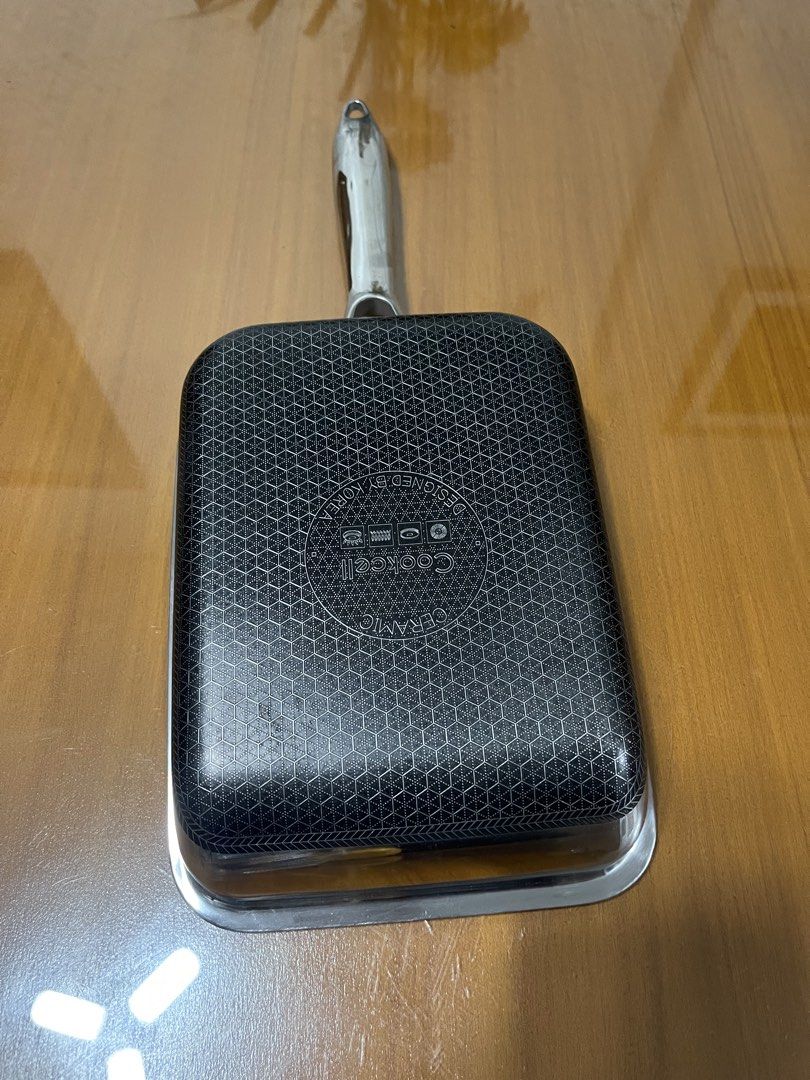 Cookcell Ceramic Square / Eggroll Pan (Category: Cookware & Accessories) located in Quezon City. Submitted by doublelkitchenware (Listing ID 1468093336, Image 3). Description: Cookcell Ceramic Square / Eggroll Pan Designed by Korea 20x15x4.5cm Induction / Gas / Electric Makapal and mabigat Minimal sign of usage Pick up or shipping via lalamove Provincial 🚚j&t Novaliches Qc .