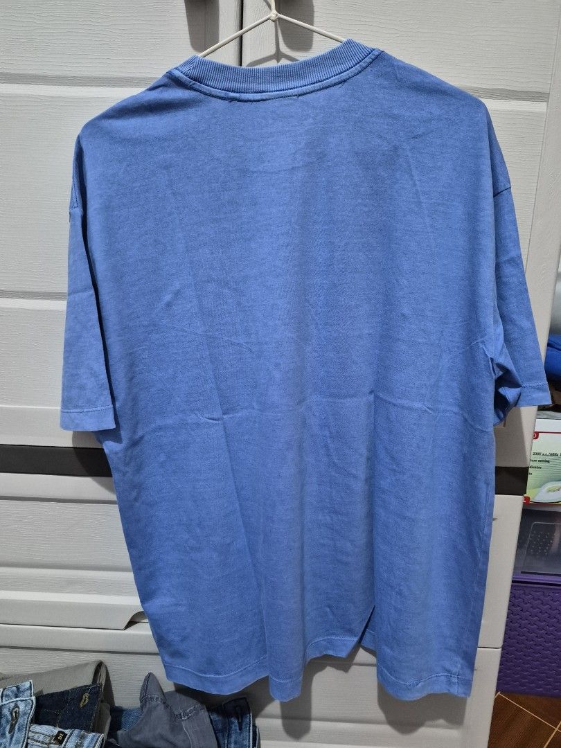 Cotton On Nirvana Graphic Tee Blue Size S (Category: Tshirts & Polo Shirts ) located in Antipolo. Submitted by prinsesa_dianne (Listing ID 1468247293, Image 2). Description: Cotton On boxy graphic tee in blue. Nirvana text and smiley face print on the front. Ribbed crew neck collar. Size S tag printed inside the collar. Made in Bangladesh. Comfortable everyday casual shirt..