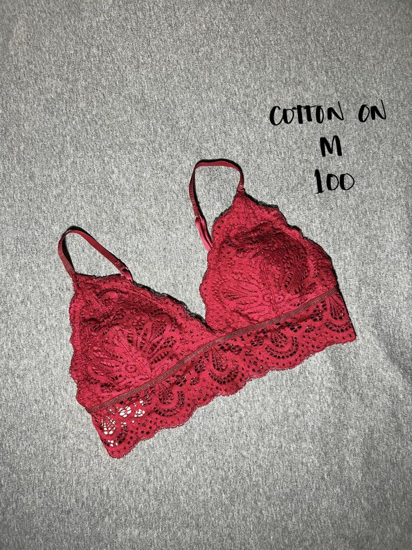 Cotton on red lace bralette (Category: Undergarments & Loungewear) located in Las Pinas. Submitted by jilanah (Listing ID 1468191265, Image 1). Description: .