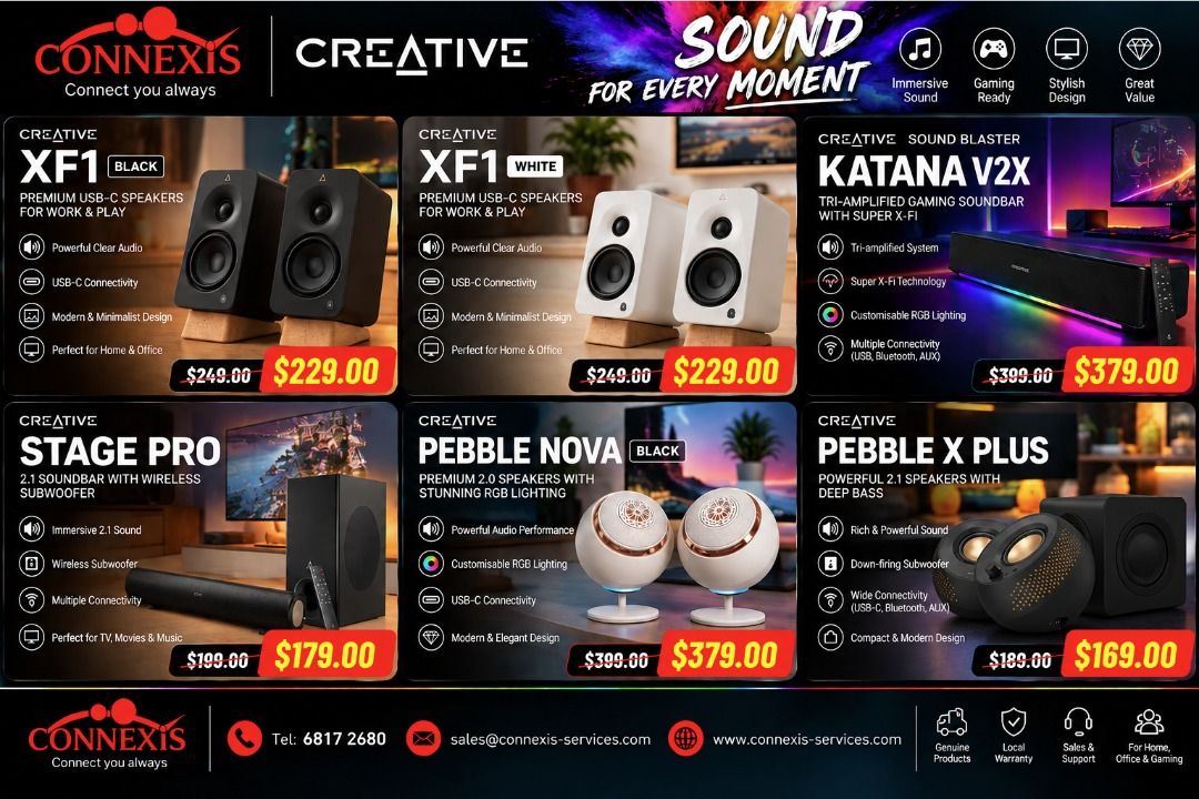 Creative Speaker (Category: Soundbars, Speakers & Amplifiers) located in Singapore. Submitted by sasa2020 (Listing ID 1468087203, Image 1). Description: Creative Speaker, Text us for more information.
