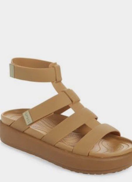 Crocs Brooklyn Gladiator Sandal (Category: Sandals) located in Paranaque City. Submitted by sorajapanluxshoppe (Listing ID 1468109456, Image 2). Description: Crocs Brooklyn Gladiator Sandals size 8 brand new bought for 4k impulse buy .