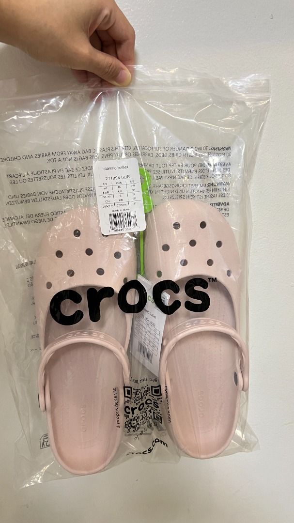 Crocs Classic Ballet Shoes (Quartz) (Category: Flats & Sandals) located in Malabon City. Submitted by cruzzyonlineshop (Listing ID 1468144004, Image 2). Description: P2,199 - Brand: Crocs - Color: Quartz - Condition: Brand new with tags in original plastic packaging - Size: W8 - 1 pair only .