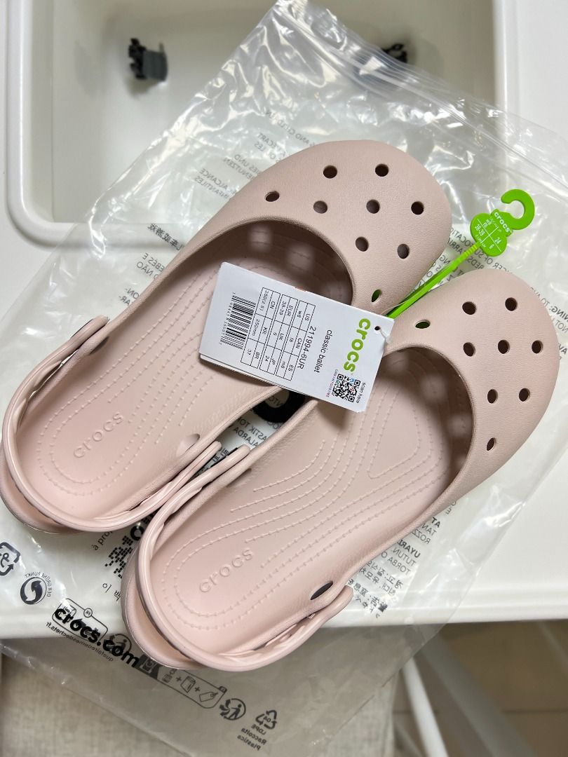 Crocs Classic Ballet Shoes (Quartz) (Category: Flats & Sandals) located in Malabon City. Submitted by cruzzyonlineshop (Listing ID 1468144004, Image 3). Description: P2,199 - Brand: Crocs - Color: Quartz - Condition: Brand new with tags in original plastic packaging - Size: W8 - 1 pair only .