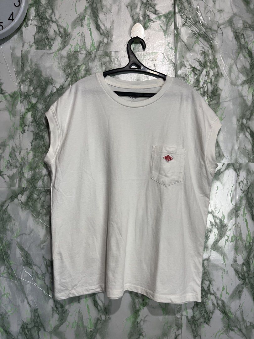 DANTON sleeveless shirt (Category: Tshirts & Polo Shirts ) located in Bulacan. Submitted by letsfindukaywithme (Listing ID 1468059752, Image 2). Description: Danton sleeveless t-shirt Embroidered logo 20x24" Like new No issue +sf payment first Ship via J&T.