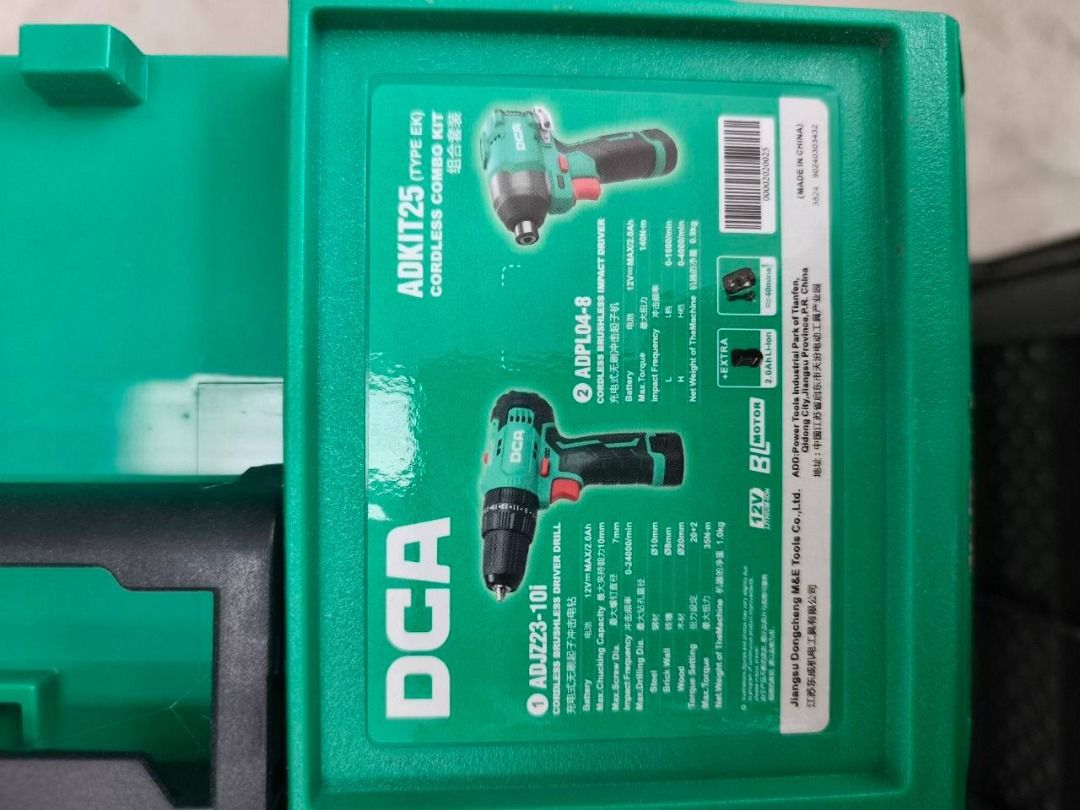 DCA ADKIT25 (TYPE EK) Cordless Combo Kit (Category: Everything Else Others) located in Manila. Submitted by 09171479278_elsie. (Listing ID 1468064942, Image 2). Description: DCA ADKIT25 (TYPE EK) Cordless Combo Kit.