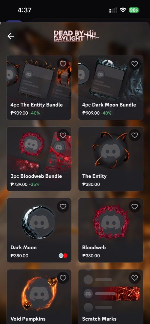 Dead by Daylight | Discord Decoration (Category: Announcements) located in Manila. Submitted by deardolia (Listing ID 1468141643, Image 1). Description: ⟢ processing time : 0 -1d ⟢ for willing to wait only ⟢ sending it via gift link !.
