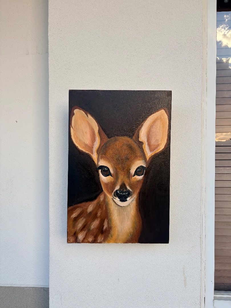 Deer Handpainf (Category: Art & Prints) located in Caloocan City. Submitted by fiercedolphin_ee095e (Listing ID 1468197629, Image 3). Description: “You in His dreams” Mnl, Oct 2026 Oil in Canvas 20 x 30 Inches Painted by Aya Ureta.