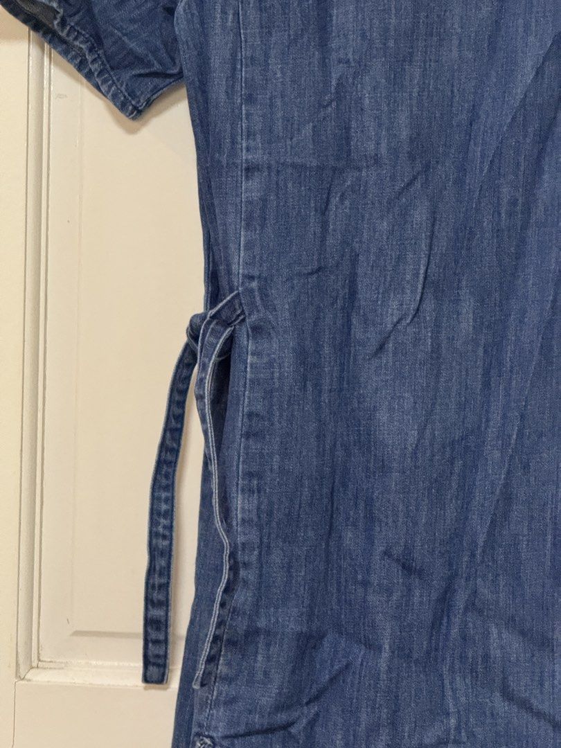 Denim Dress Side tie Size M (Category: Dresses) located in Marikina City. Submitted by punch.studioph (Listing ID 1468104515, Image 2). Description: Size M Denim Dress.