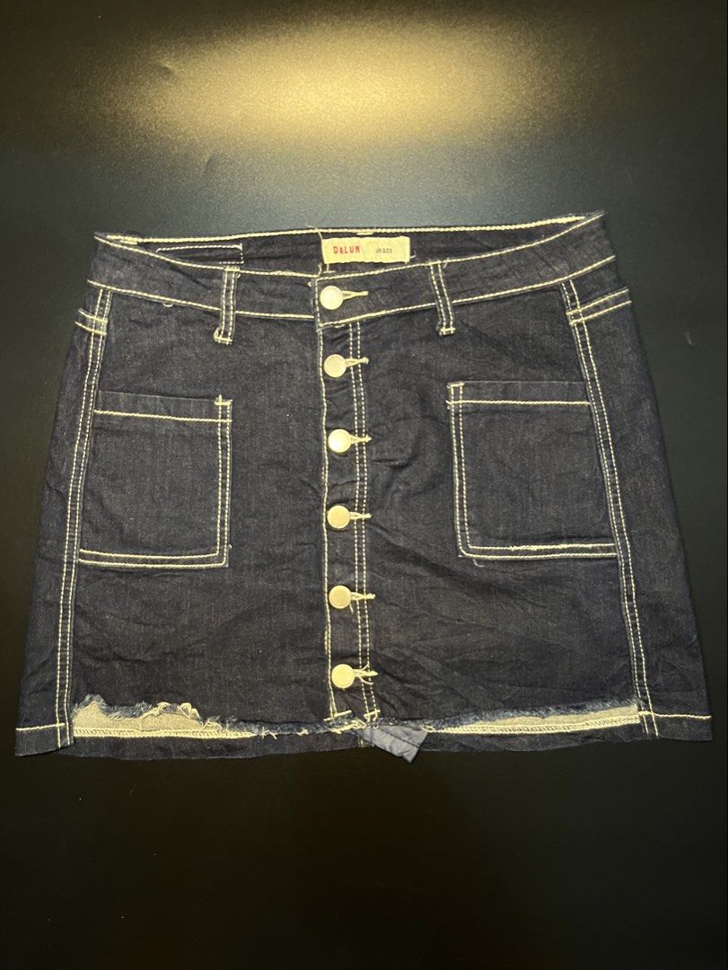 Denim Skirt (Category: Skirts) located in Manila. Submitted by luveri.collection (Listing ID 1468220781, Image 1). Description: MOP: GCash.