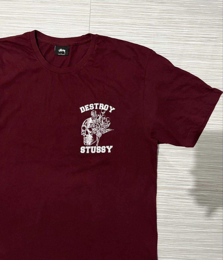 DESTROY STUSSY SKULL TEE (Category: Tshirts & Polo Shirts ) located in Santa Cruz. Submitted by youngearth.c72f95 (Listing ID 1468059681, Image 3). Description: LIKE NEW NO ISSUE DIMES-22x30.5 L ON TAG.