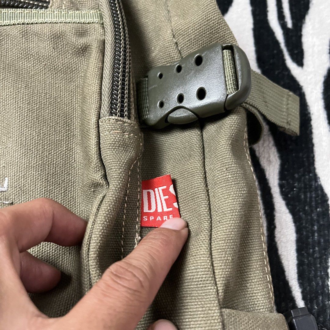 Diesel canvas gorpcore multi pocket (Category: Backpacks) located in Manila. Submitted by royaldripmanila (Listing ID 1468235276, Image 3). Description: Good condition W16 L19.5.
