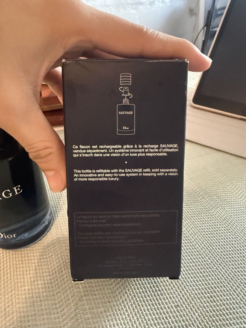 Dior Sauvage Parfum (Category: Fragrance & Deodorants) located in Manila. Submitted by vinceacban64512 (Listing ID 1468070520, Image 3). Description: Dior Sauvage Parfum 100 ml 95% Juice 7000 (nego).