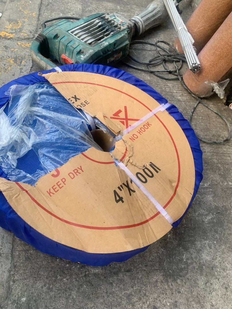 Discharge hose Specs: 4”x100mtrs (Category: Everything Else Others) located in Manila. Submitted by 09171479278_elsie. (Listing ID 1468065330, Image 1). Description: Discharge hose Specs: 4”x100mtrs.