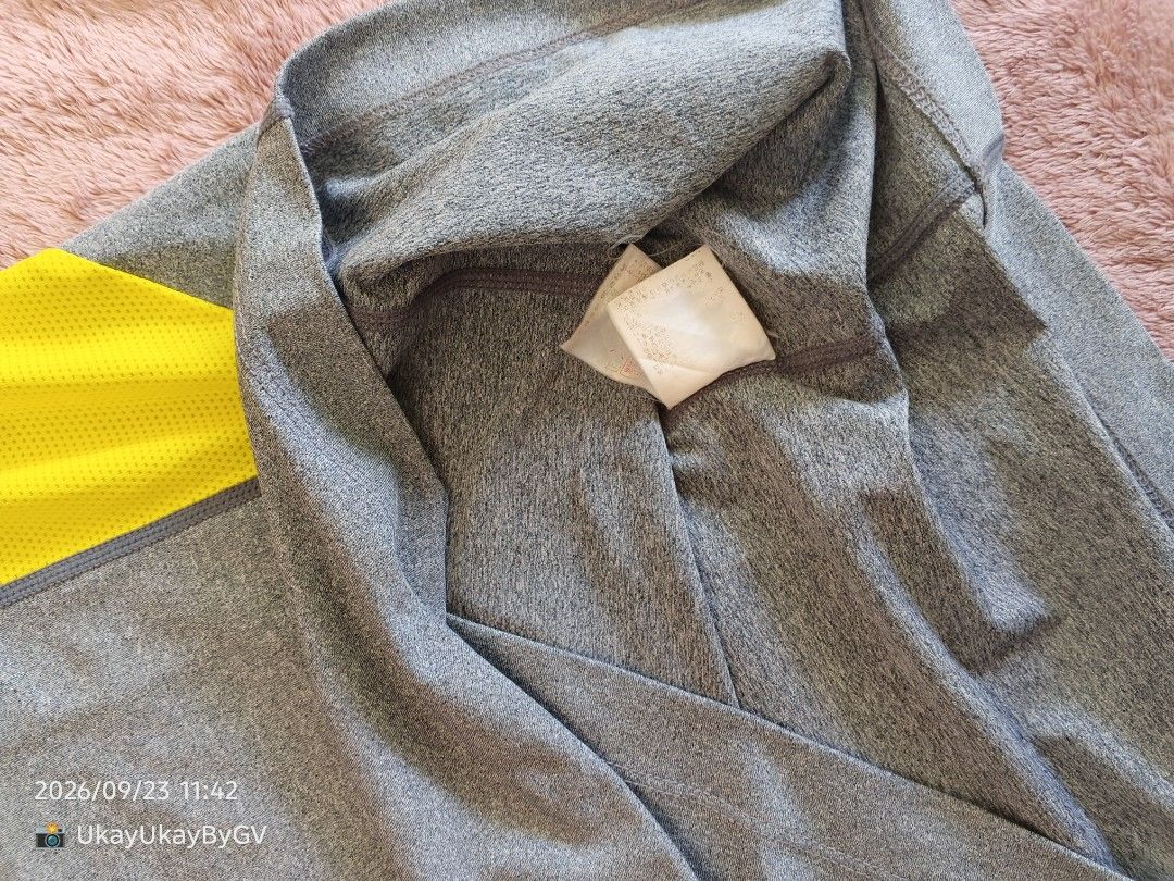 DISCOVERY DRI FIT (Category: Activewear) located in San Isidro, Davao Oriental. Submitted by ukayukaybygv (Listing ID 1468071706, Image 3). Description: Code: Discovery Drifit Size: Medium Condition: 9.5/10 Color: Gray&yellow Issue:No issue.